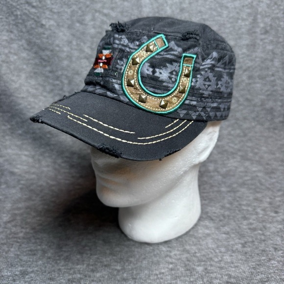 Western Aztec Military‎ Cap 100% Cotton O/S - Picture 1 of 8